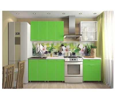 1.8 м кухня цвет Зелёная мамба