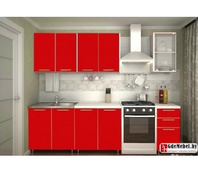 2 м кухня цвет Красный