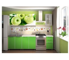 2 м кухня с фотопечатью «Яблоко»