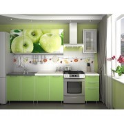 Кухня с фотопечатью «Яблоко» - 2 м