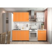 Кухня «Радуга» цвет Оранж - 1.8 м