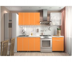 Кухня «Радуга» цвет Оранж - 1.8 м
